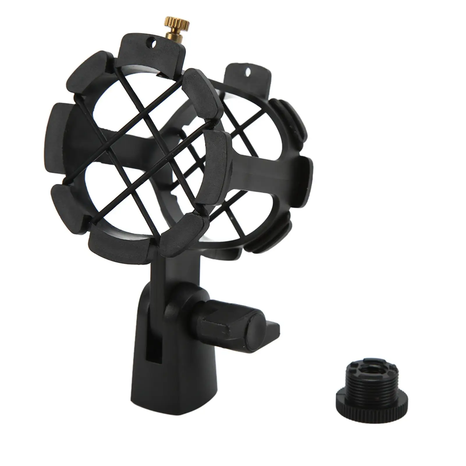 Adjustable Microphone Holder Shock Mount - Plastic Shockproof Bracket for live Streaming & Broadcast