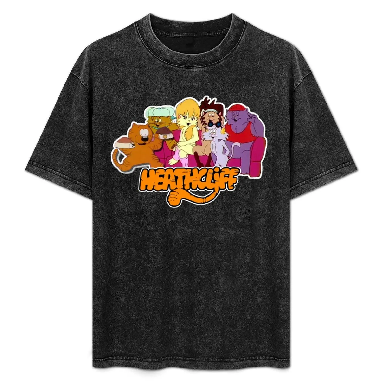 

Heathcliff and the Catillac Cats 80s Retro Throwback tribute T-Shirt Fashion Pattern Printed Tee Shirt