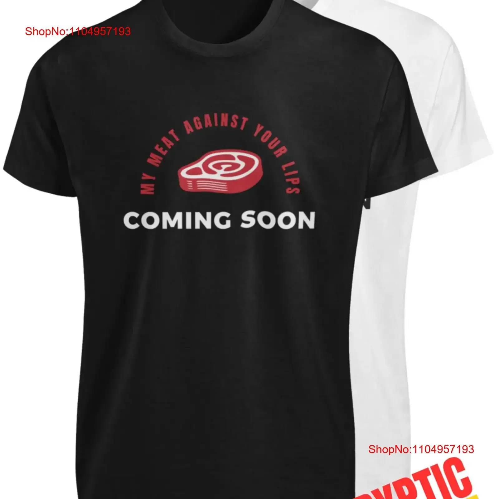 Camiseta de barbacoa grosera, mi carne contra tus labios, divertida camiseta de regalo de broma de carnicero para sexo Oral, gráfico transpirable lavado vintage