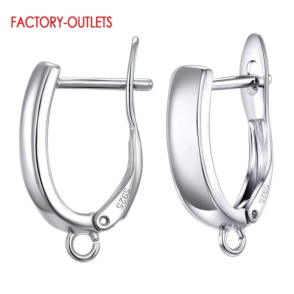 New Arrivals High Quality DIY Fashion Jewelry Findings Genuine 925 Sterling Silver Earring Findings Fast Delivery Speed
