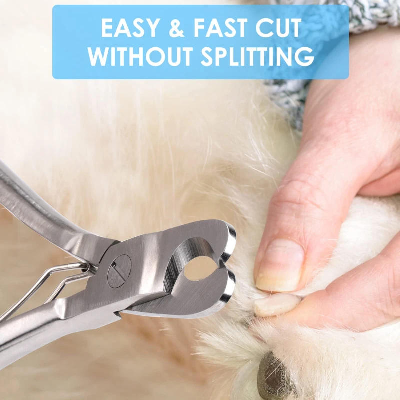 Wide Open Dog Nail Clippers For Large Dogs Cut Like Butter Heavy Duty Dog Nail Trimmer Metal Sharp Razor