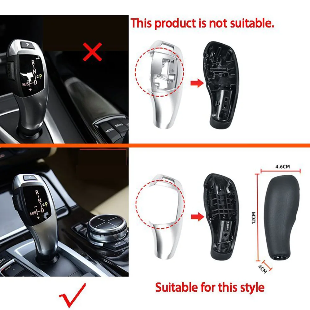 Resilient PC And ABS Material Rear Cover Trim Sleek Chrome Finish Elegant Gear Knob Trim For Bmw Gear Shift Knob