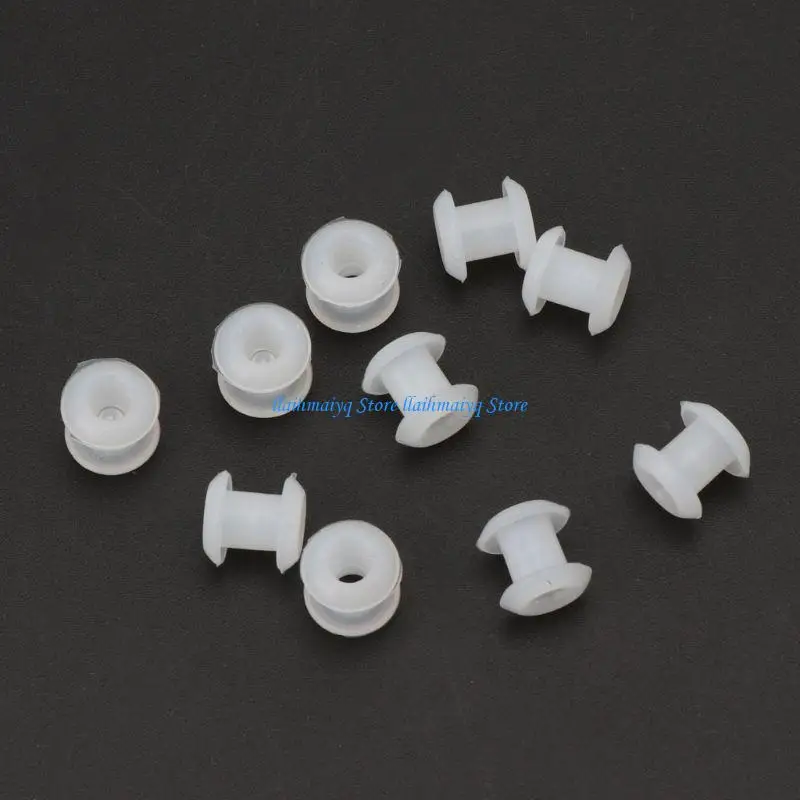 

573B 10 Pcs Silicone Rubber Stopper Spacer Transparent O Rings Ring Bead Spacer Charm