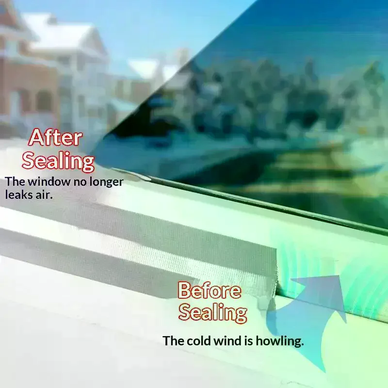 Window Sealing Tape Waterproof Leak Proof High Viscosity Leaves No Residue Thickened Tape With Super Strong Adhesion