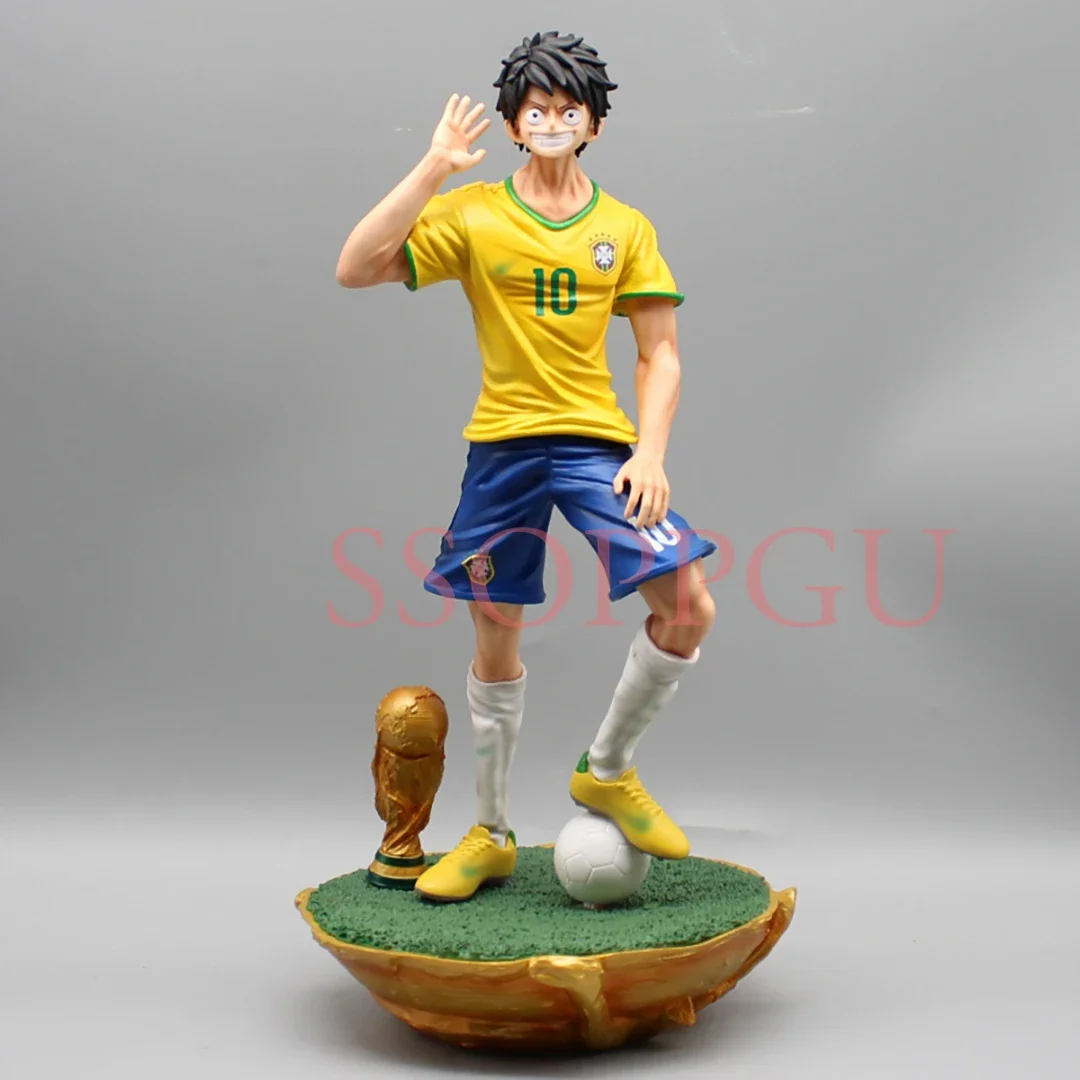 One Piece Figure Zoro Luffy Sanji Ace Figure cosplay soccer star Anime PVC Action Figure Toy Anime Statue Collectible Model Doll