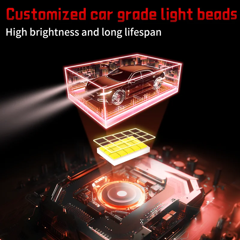 UVSCAR D4S D4R 300W 30000LM Led Lamp D2S D2R LED Bulb Retrofit Kit  Plug And Play Xenon HID CANbus Car Light Auto 6000K 12V