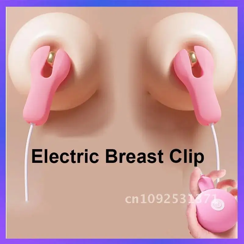 Electric Breast Clip Woman Nipple Masturbator Breast Massager Female Sex Toys Adult Couple SM Breast Stimulate Clips Sex Toy