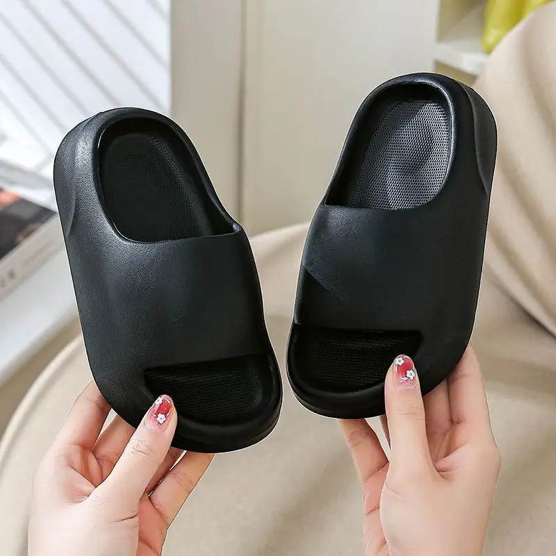 Simple EVA Eco Friendly Thick Soled Ultra Light Kids' Slippers for Indoor Shower Home Outdoor Use