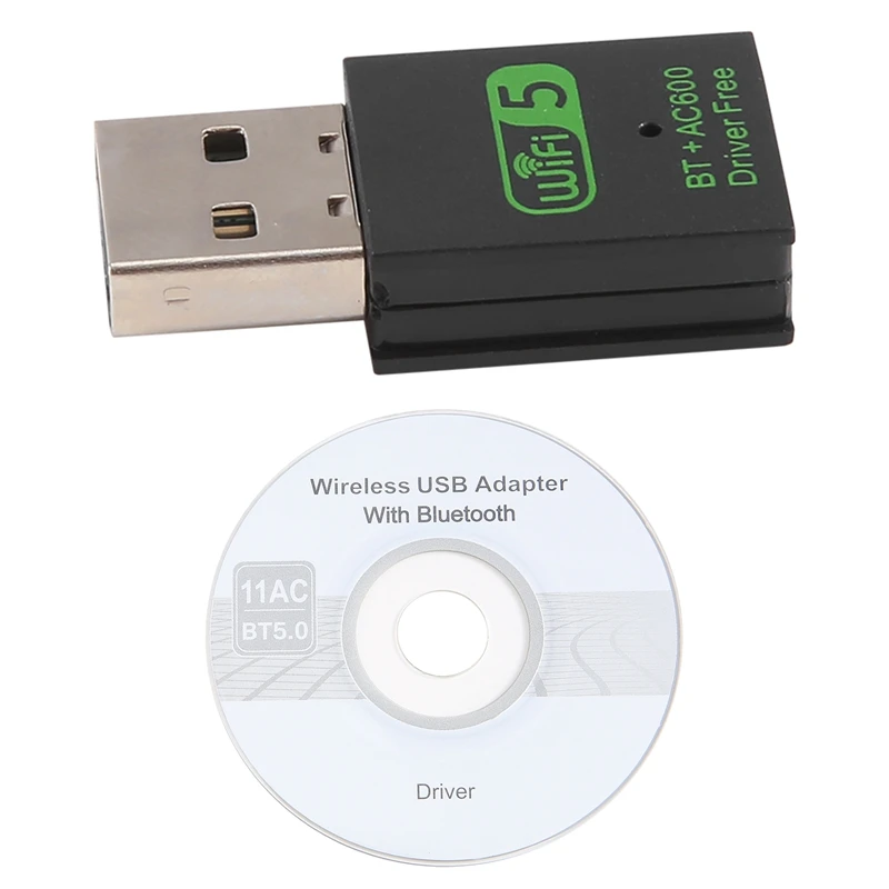 

Retail USB Wifi Bluetooth Adapter, 600Mbps Dual Band Wireless Network External Receiver,Wifi Dongle For PC/Laptop/Desktop