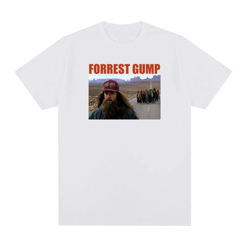 Forrest Gump RUN Fashion Spring Summer t-shirt Cotton Men T shirt New TEE TSHIRT Womens tops