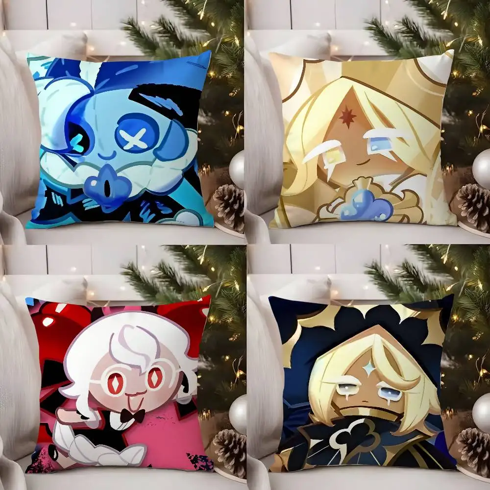 

Game C-Cookie Run Kingdom Pillow Case Sofa Living Room Bedroom Double-sided Printing Square Cushion Nap Time Cushion Cover