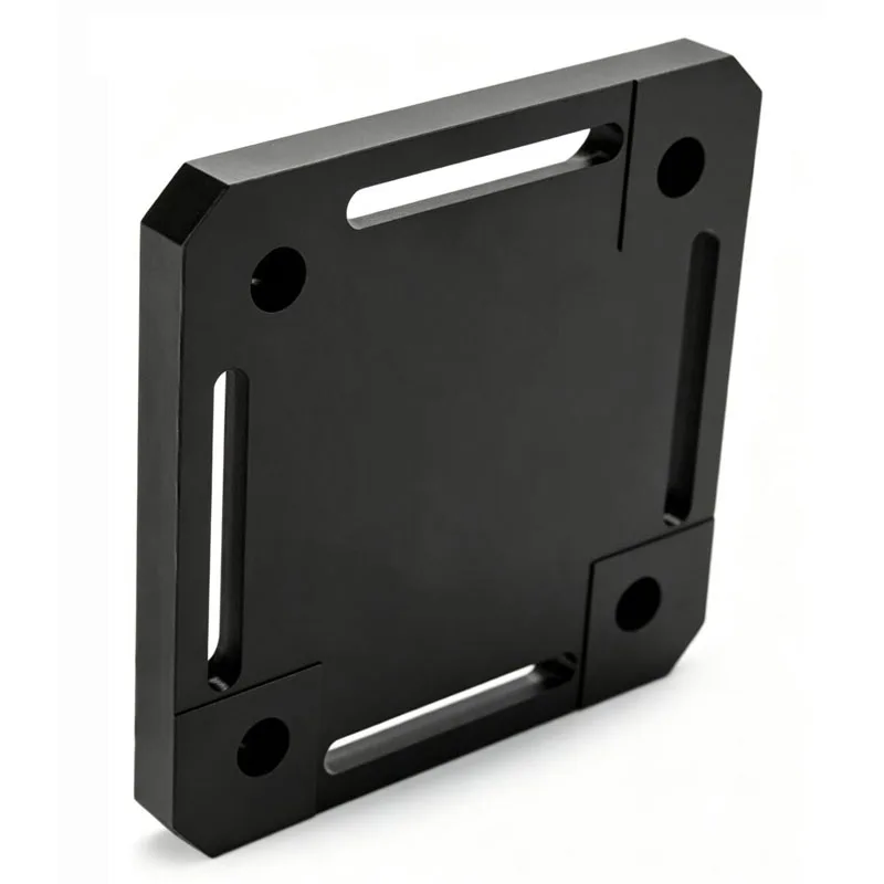 H95F-P3A 95mm Rail Baseplate Adapter Aluminum Alloy Anodized M6 120x120x12mm Includes Pins Screws Nuts