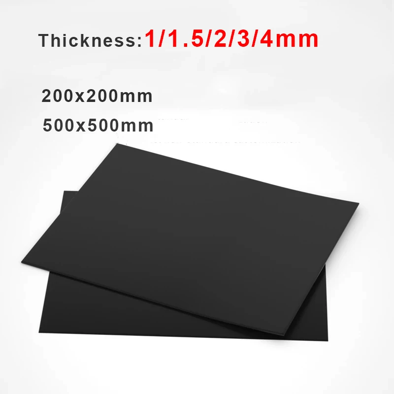 

1Pcs FKM Rubber Plate Black Fluorine Rubber Sheet Oil Heat Corrosion Acid Alkali Resistance Seal Mat Thickness 1/1.5/2/3/4mm