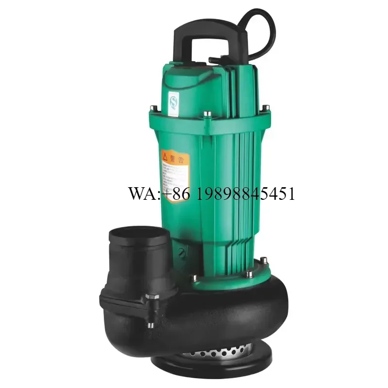 WMWMNU Heavy Duty Aluminum Submersible Water Pump Portable Handle Rustproof Coating Large Flow for Agricultural QDX Sewage