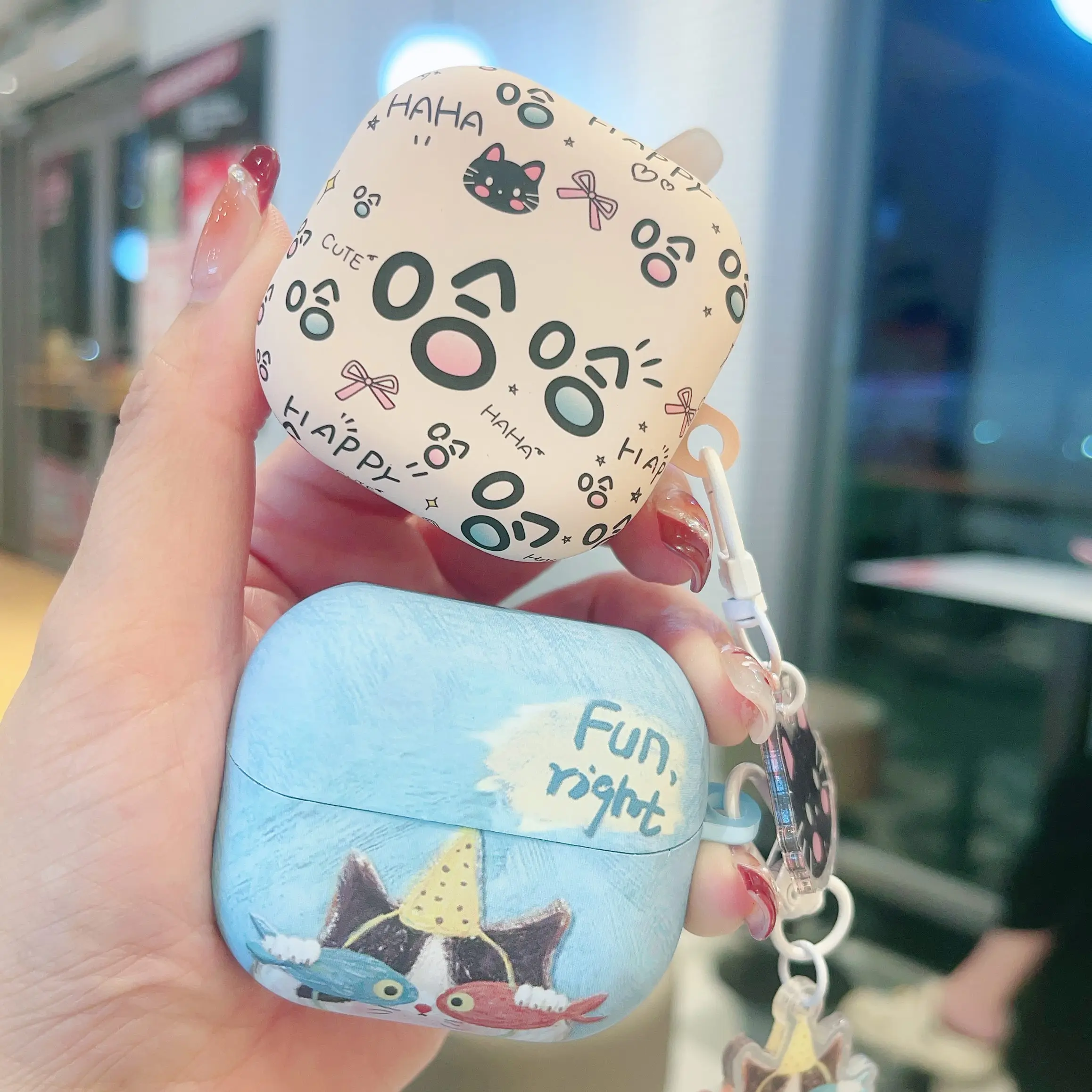 Earphone Case For Samsung Galaxy Buds4 Pro Buzz 4 Pro Cover Soft TPU Cartoon Cat Fish Protection Shockproof With Keychain Boxs