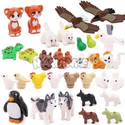 Marumine MOC Animals Blocks 20PCS Model Bricks Parts 11602 95342 41835 Farm Accessories Chicken Rooster Dog Bird Ranch