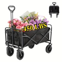 All-terrain foldable push cart – stainless steel frame and 600D Oxford fabric, multi-functional