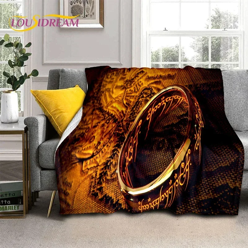 L-Lord of The Rings H-Hobbit Movie Soft Blankets,Keep Warm Throw Blanket Comfortable Blanket for Picnic Beds Sofa Home Bedroom