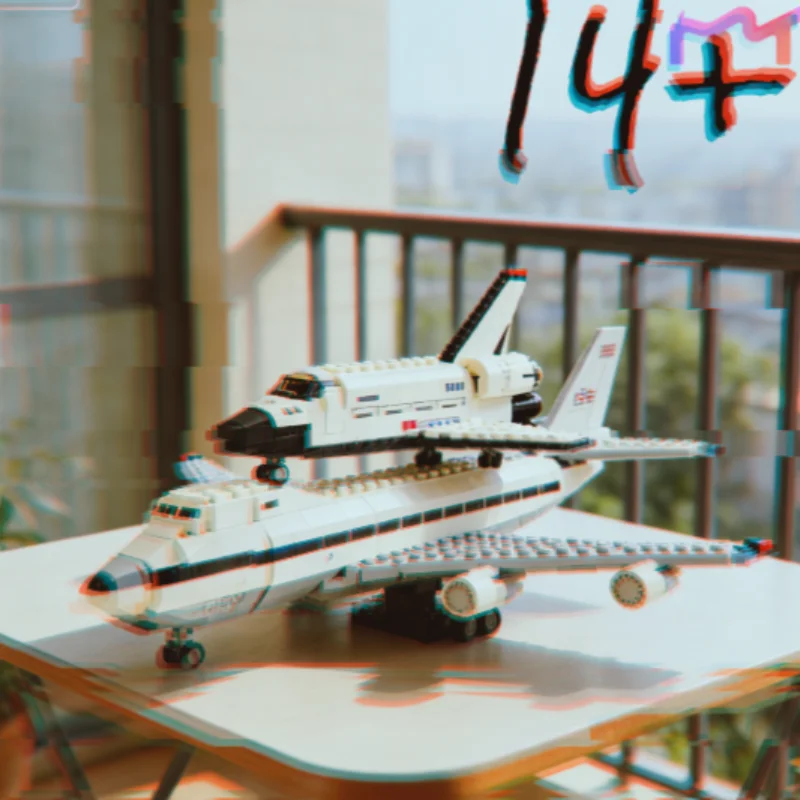 

Конструктор для домашнего декора: креативные модели самолетов-носителей и космических шаттлов, игрушки-конструкторы, DIY-наборы для детей, рождественские подарки