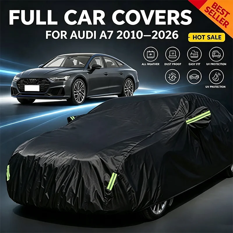 For Audi A7 2010-2026 All Weather Outdoor Full Car Cover Waterproof Snowproof Sunshade Dustproof UV Protection Exterior Auto Cov