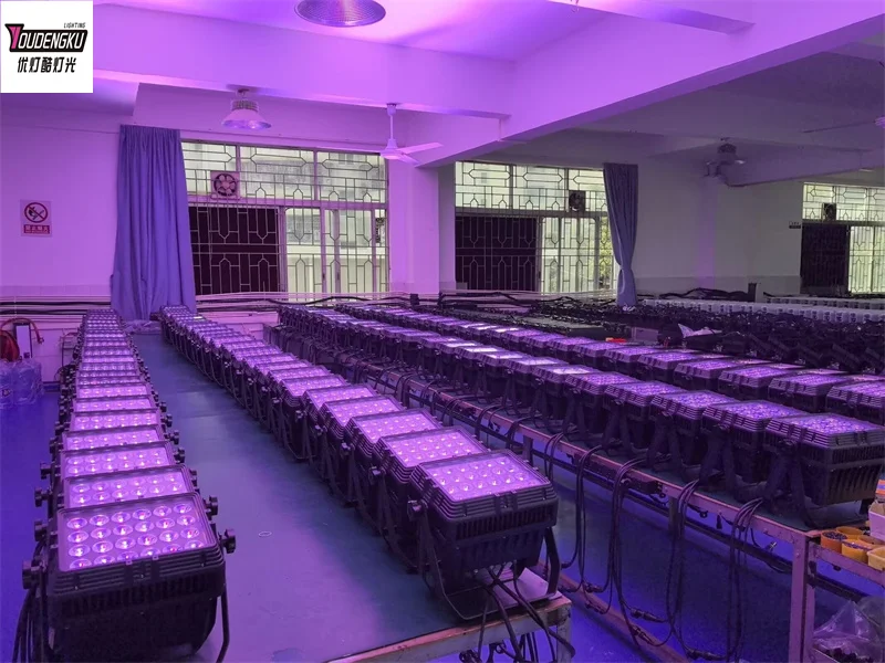 

2 шт. IP65 RGBWA DMX квадратный настенный светильник, алюминиевый уличный светильник 24*15 Вт RGBWA LED 5в1, номинальный светильник, квадратный сценический светильник для мероприятий