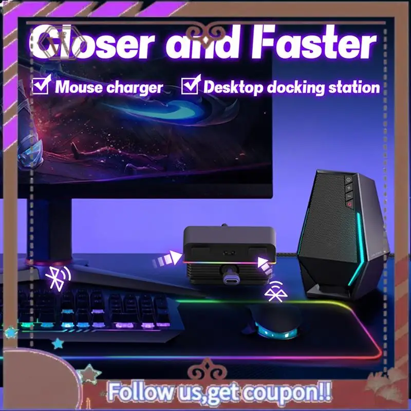 ABBG-RGB Mouse Magnetic Charge Dock For Logitech G PRO X SUPERLIGHT 2 MX Master 3S 3 Anywhere VGN VXE R1 Max AJAZZ AJ199