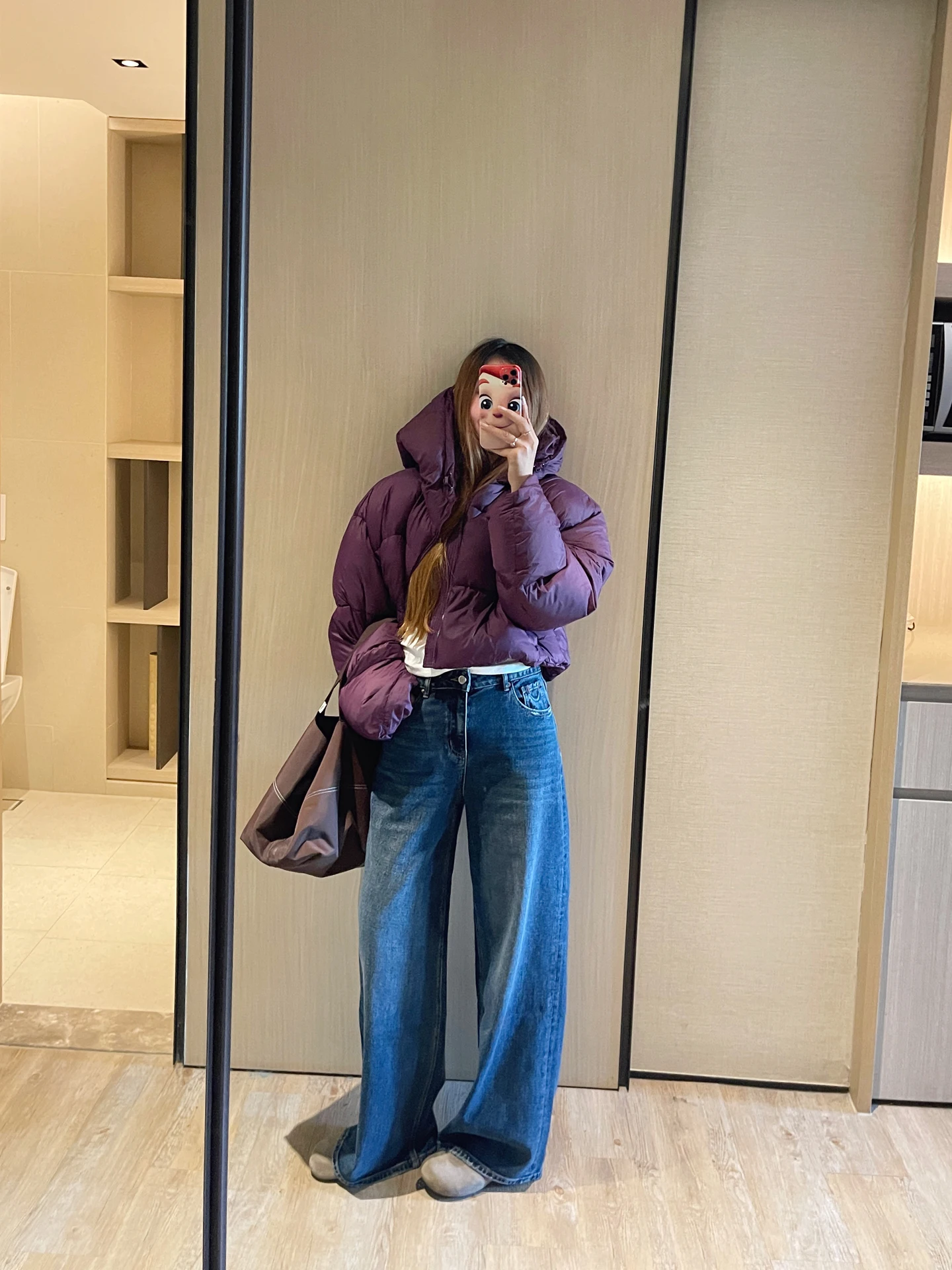 

Женские джинсы с высокой талией, широкими штанинами и свободным кроем, прямые, осенне-зимние, новые, в американском ретро-стиле