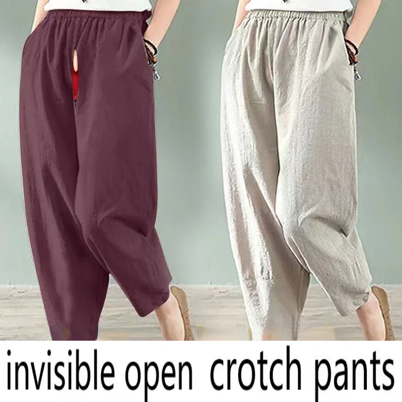 lnvisible open crotch pants give you an unpreced ented sexy experience baggy pants  pants  korean style streetwear women