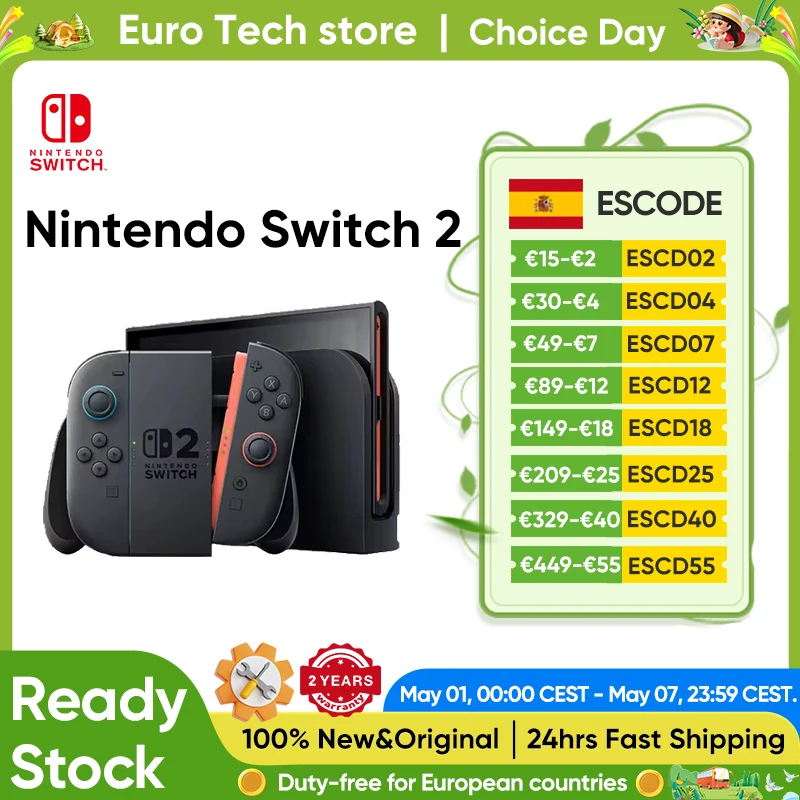 Nintendo Switch 2 Original 7.9-inch LCD Display Joy‑Con2 Handle