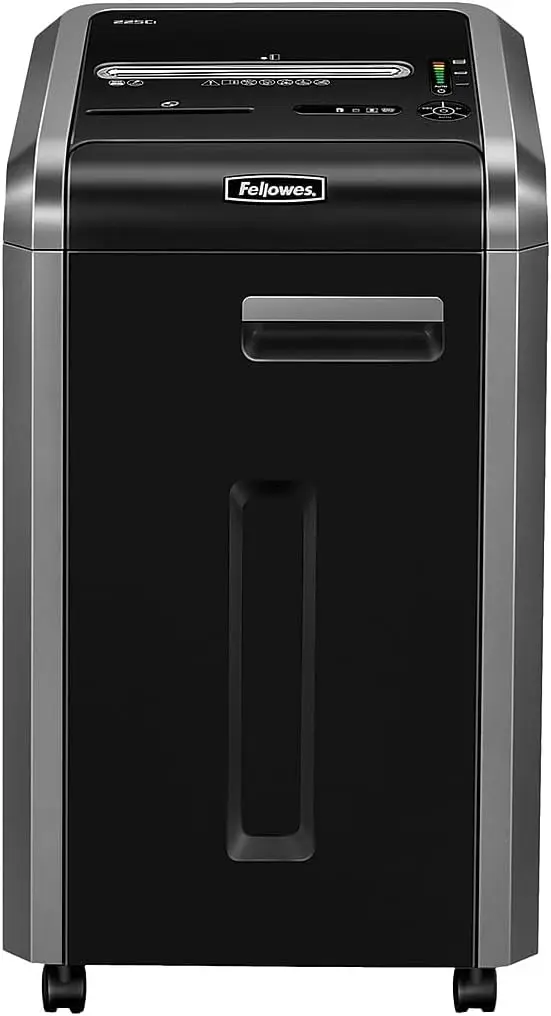 

Fellowes Powershred 225Ci 22-Sheet 100% Jam-Proof Crosscut Paper Shredder Commercial Grade for Office, Black 3825001