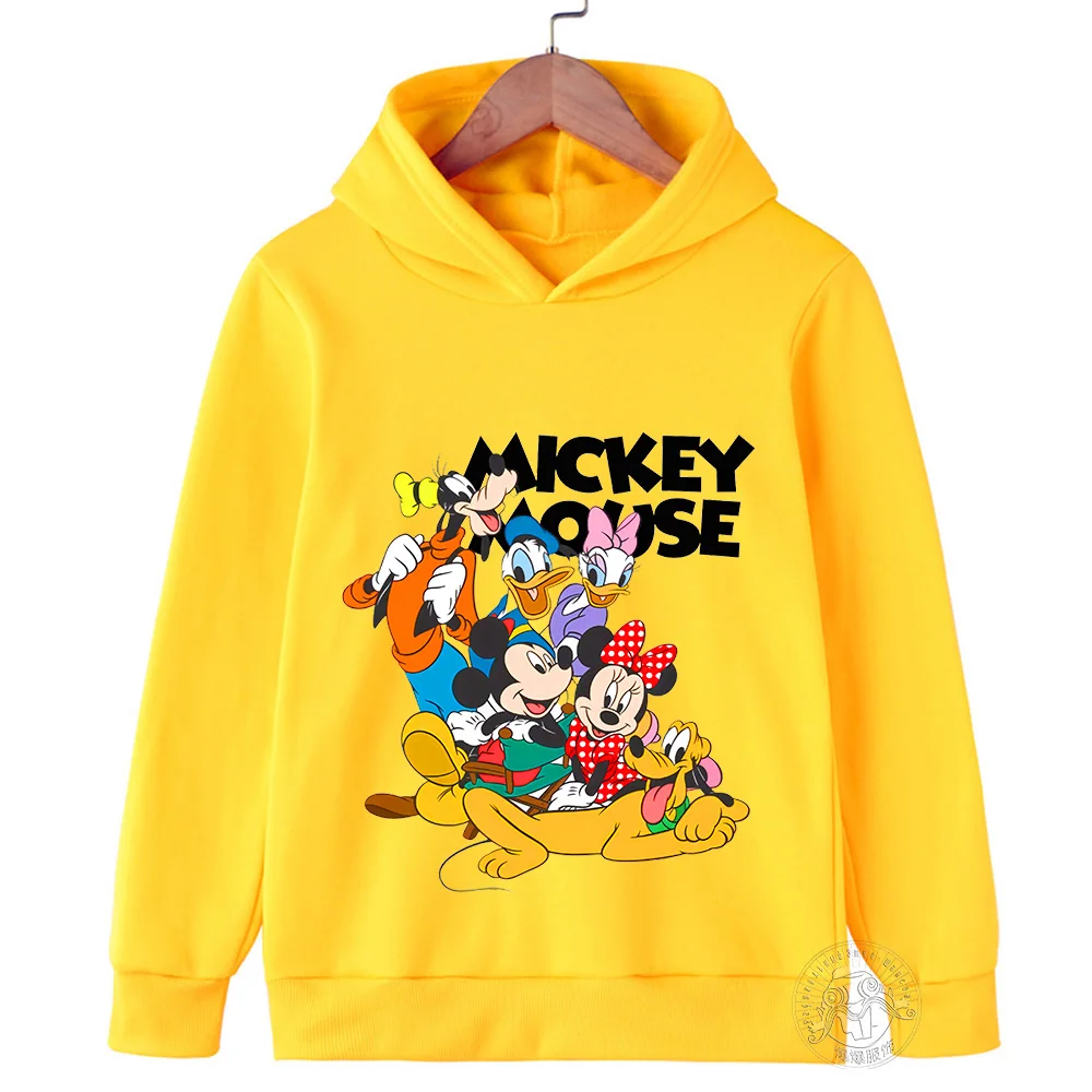 Sweatshirt 2D cartoon print Minnie Mickey Children\'s hoodie Spring Fall Children\'s sportswear Boys girls hoodie clothing Casual