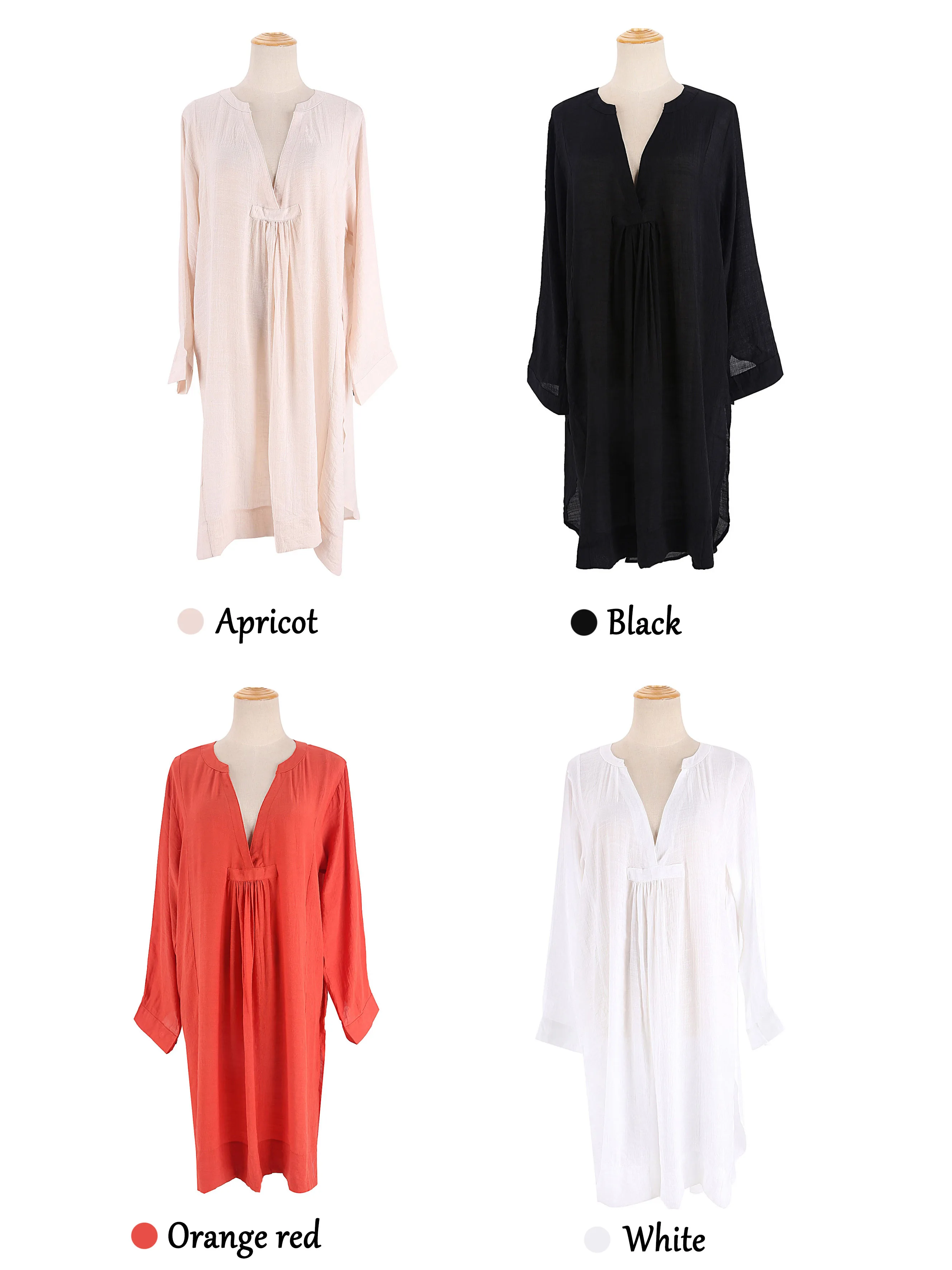 Beach Outing Swimsuit Cover-ups Dress Sexy Deep V Neck Tunic Dresses Kimono Sarong Women Clothes 2023 Beachwear Bikinis Cover Up