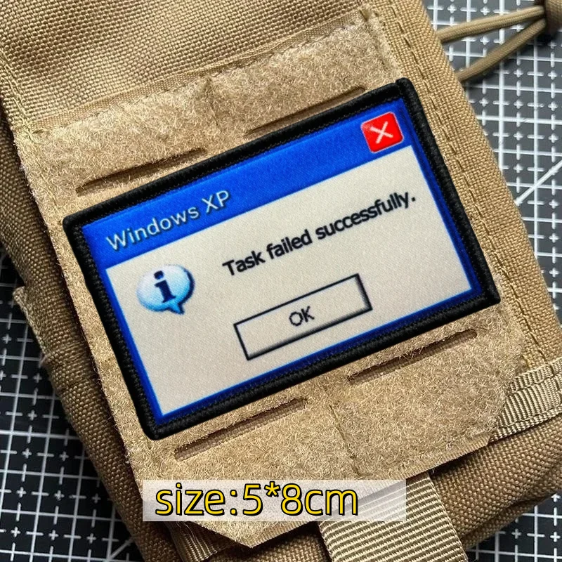 Fun Pop-up Windows Tactical Patch Embroidery Hook&Loop Patches \