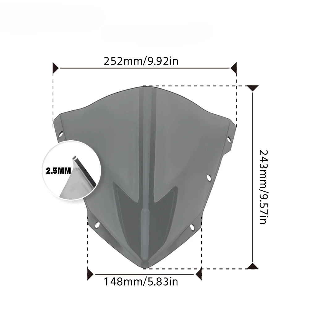Voor Kawasaki Z125 15-18 Pc Motoraccessoires Voorruit Z 125 Windscherm Winddeflector 2015 2016 2017 2018