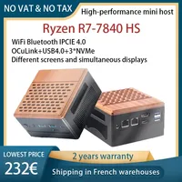 Topton Oculink Mini PC Gamer AMD Ryzen 7 7840HS ES 3*PCIe4.0x4 32G DDR5 6400MHz 2*2.5G LAN USB4 NAS Computer Windows 11 WiFi6