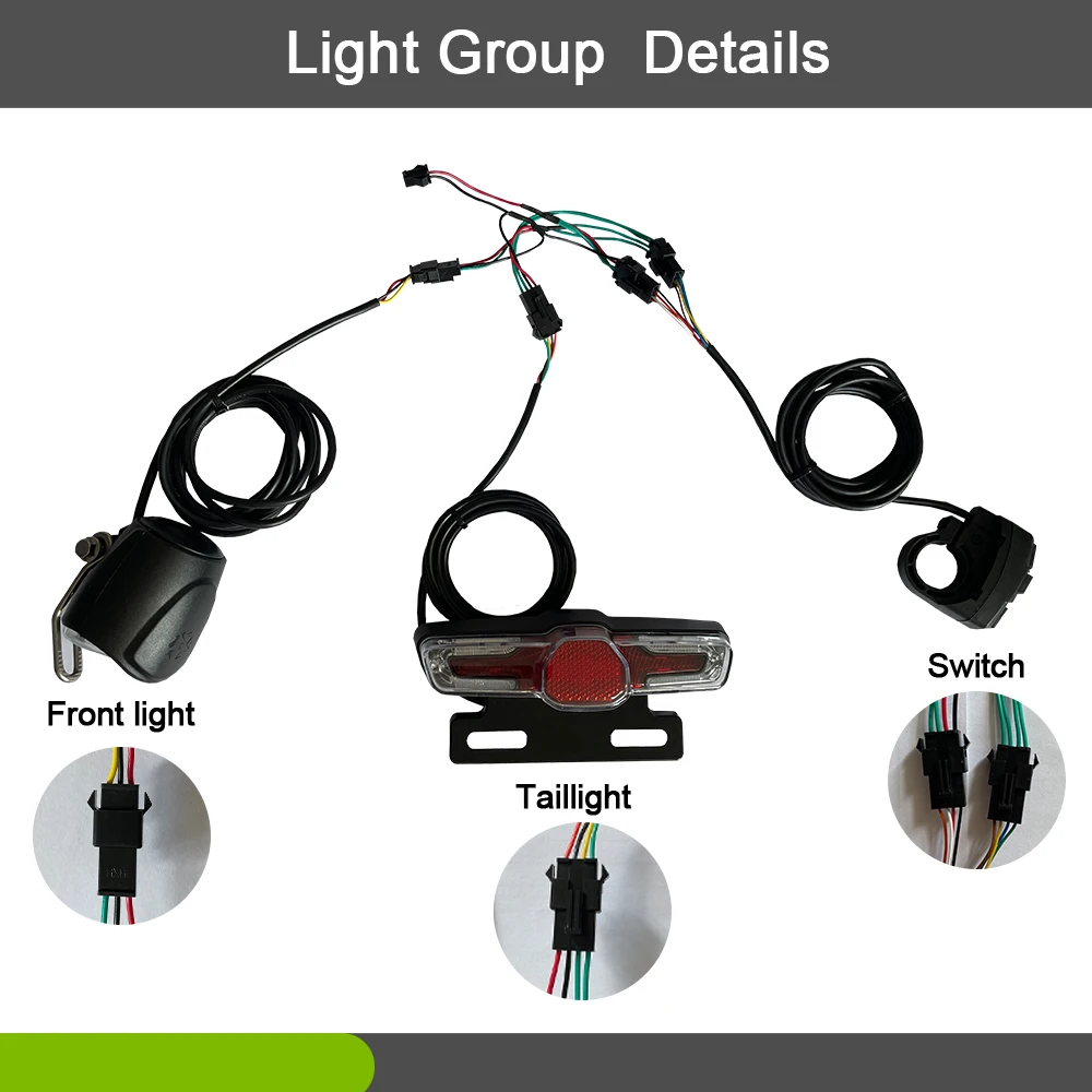 JN 36V/48V 15A 17A 22A 25A 30A 35A Ebike Controller Kit with Display Ebrake Throttle PAS Light Group for JN Electric Bike Parts