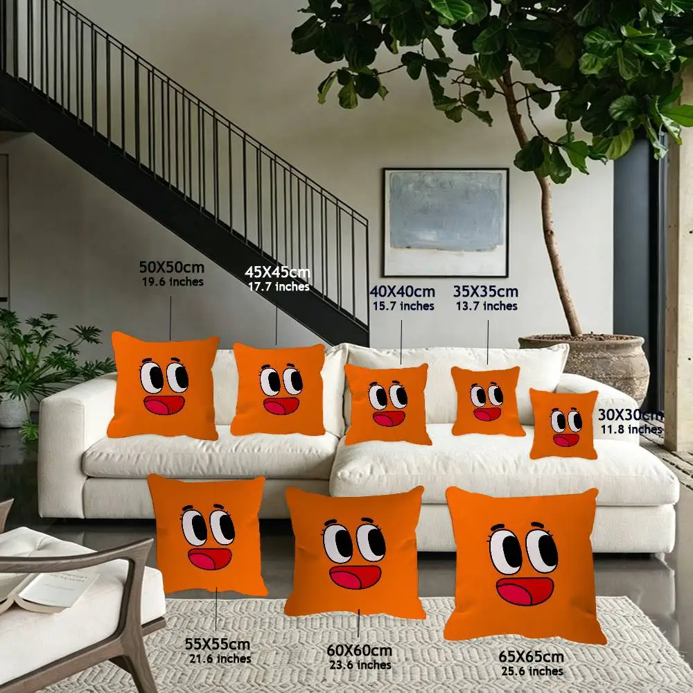 Animation Amazing World Gumball Cushion Cover Inches Farmhouse Decor Home Throw Pillow Covers For Couch Decorations