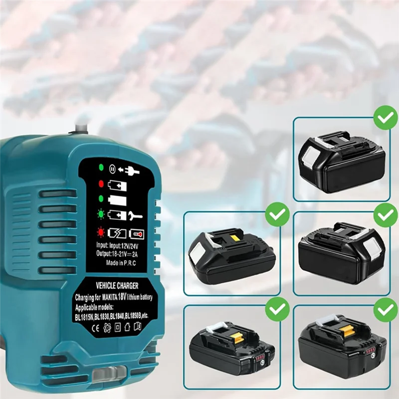 AB47-แบบพกพา Mini Battery Charger สําหรับ 18V Li-แบตเตอรี่สําหรับ BL1415 BL1420 BL1815 BL1830 BL1840 BL1860