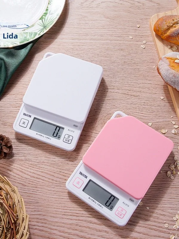 Báscula Electrónica de Cocina TANITA, Báscula para Alimentos, Té, KJ23, 2 kg de Capacidad, Herramienta de Cocina, Dispositivo de Medición