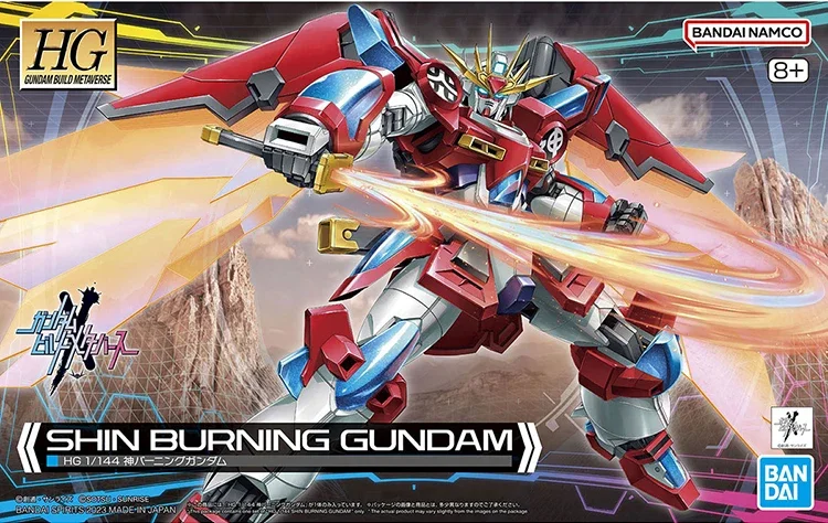 Bandai HG 1/144 Gundam สร้าง metawerse Shin Burning GUNDAM โมเดลฟิกเกอร์อนิเมะต้นฉบับใหม่คอลเลกชันตุ๊กตาขยับแขนขาได้ของเล่น