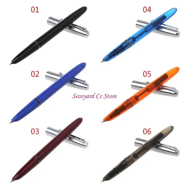 

N3UC Vintage Stainless Steel Cap Fountain Pen 0.38mm Nib Business Office Gift