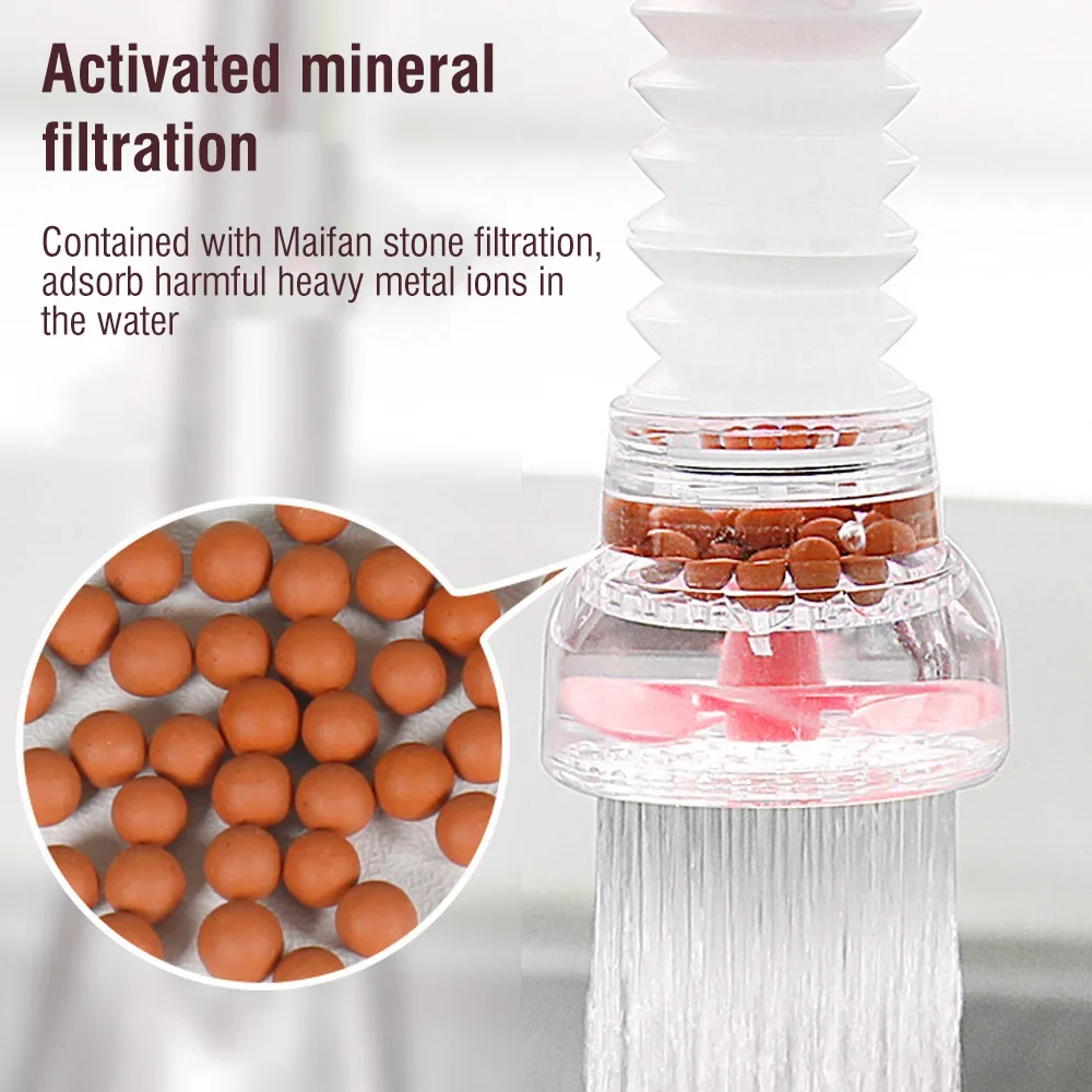 NEUE Rotation Küche Wasserhahn Ausläufe Sprayer PVC Dusche Leitungswasser Filter Purifier Düse Filter Für Haushalt Küche Zubehör