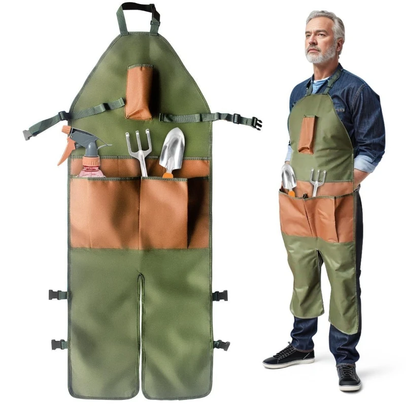 

Horticultural leggings apron for garden trimming multi pocket outdoor waterproof anti fouling quick drying multifunctional apron