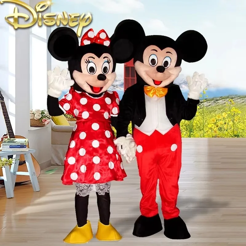 Hot Sale Disney Mickey Mouse Minnie Cosplay Costume Adult Cartoon Doll Advertising Party Large Plush Publicize Event Toy Clothes