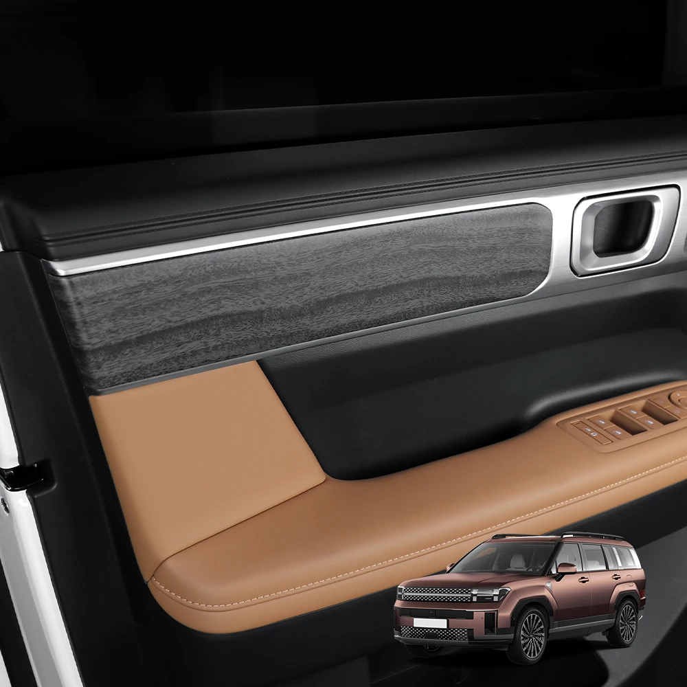 

4Pcs For Hyundai Santa Fe MX5 2024-2025 LHD/RHD ABS Car Inner Door Panel Trim Stripe Cover Accessories