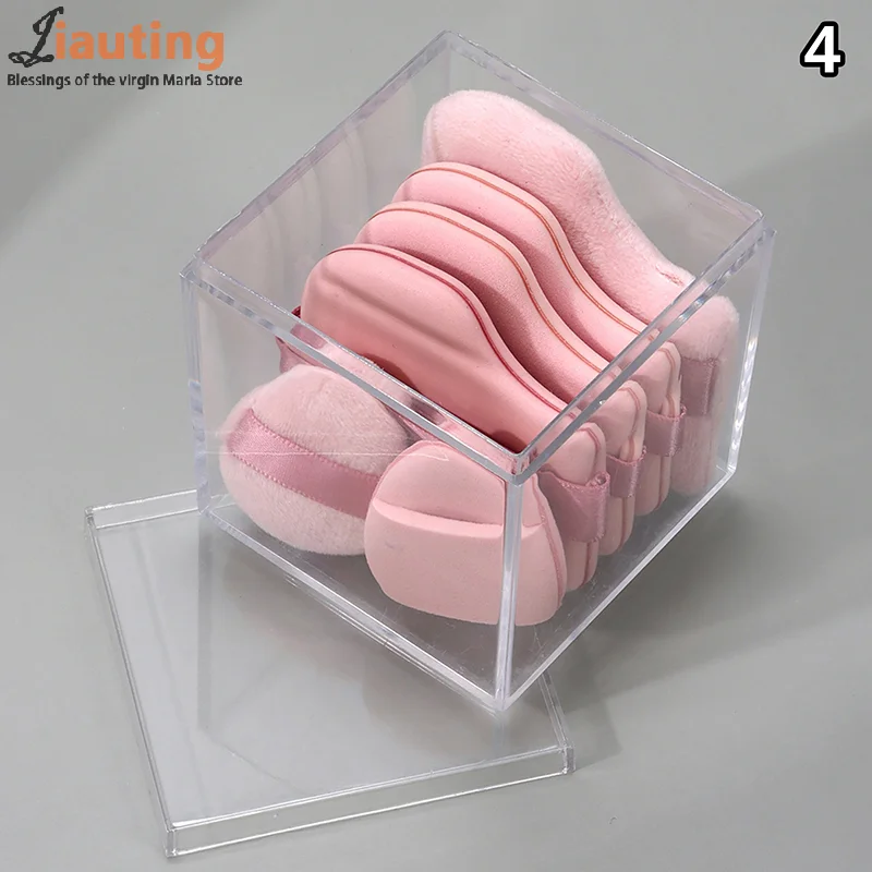 6 قطعة/المجموعة الوردي مسحوق نفخة البسيطة الإبهام مسحوق نفخة المخفي أحمر الخدود ماكياج جاف ورطب لينة الجلد ودية يتدفقون وسادة هوائية #1