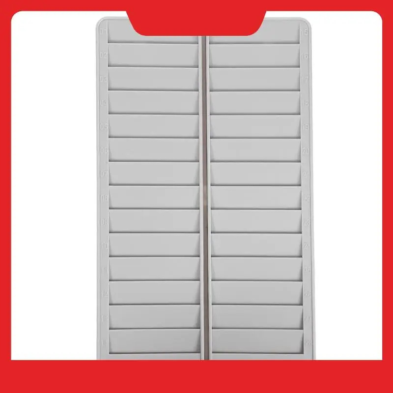 Card Holder 28-Bit Plastic Material Multi Slots Business Card Organizer Ganizer Wall Hanging Id Rack Note Desk Accessories