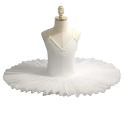 Jupe tutu de ballet blanche pour enfants, fzLake, robe de performance pour enfants, costume de danse du ventre pour enfants, vêtements de scène