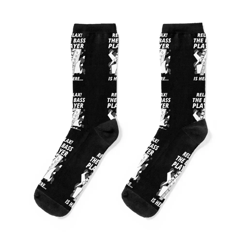 Cool Relax The Bass Player is Here Socks funny gift cotton Boy Child Socks Women's