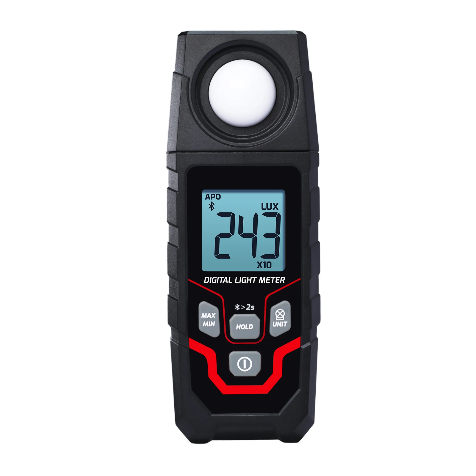 Quality Meter Digital Lux Meter with Bluetooth Function 10 Meters Range 0.1~200000LUX Light Lux Integral Type Datalogger